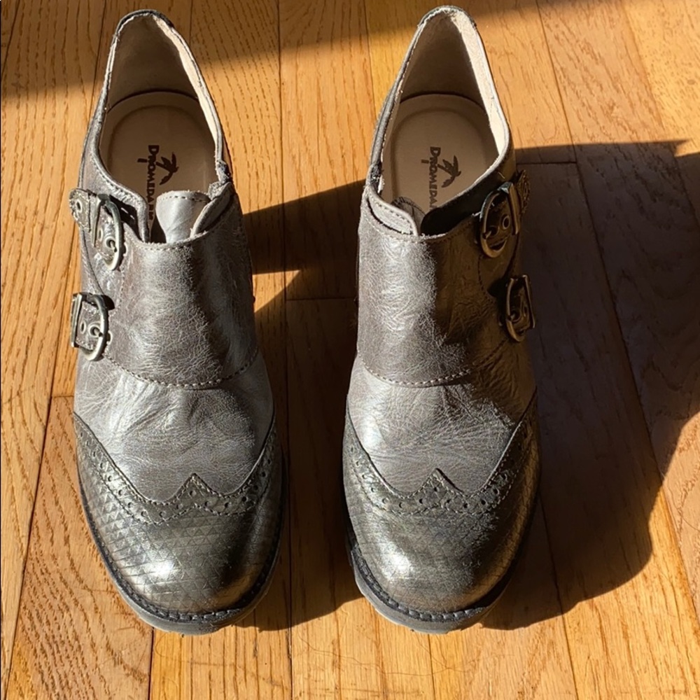 Dromedaris Grey Leather ankle Bootie size 39